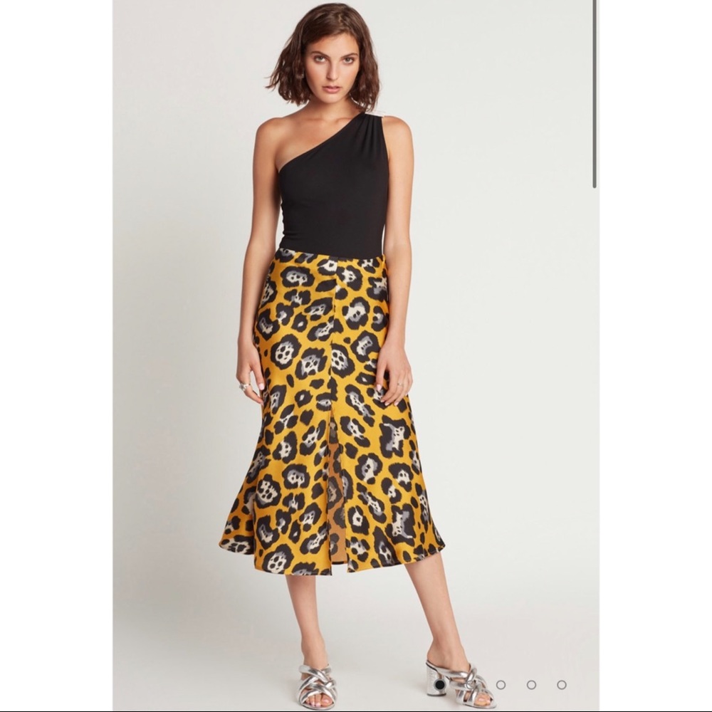 NWT [choosy] leopard midi skirt